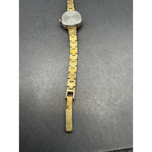 Vintage ELGIN Women’s Mechanical 17 Jewels Watch Gold Tone Bracelet Band main image 6
